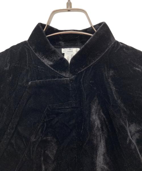 COMME des GARCONS COMME des GARCONS（コムデギャルソン コムデギャルソン）COMME des GARCONS COMME des GARCONS (コムデギャルソン コムデギャルソン) ベロアジャケット ブラック サイズ:Sの古着・服飾アイテム
