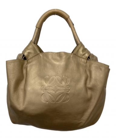 中古・古着通販】LOEWE (ロエベ) ナッパアイレ/ハンドバッグ ゴールド