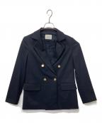 IENAイエナ）の古着「T/Rツイル ダブルブレストジャケット」｜ネイビー