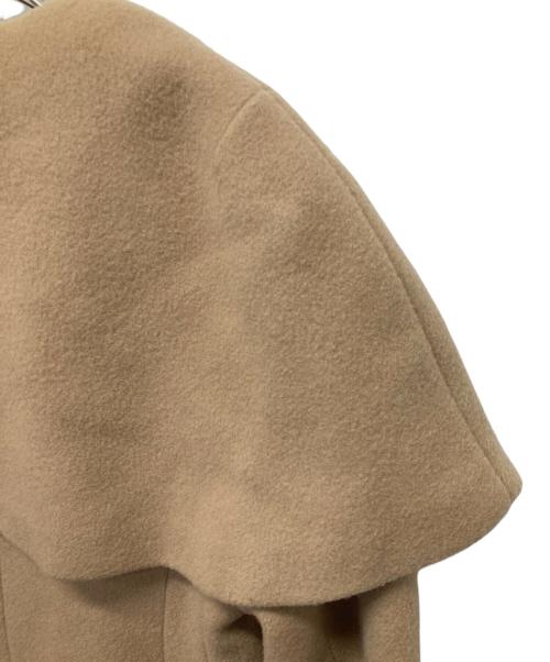 CELFORD（セルフォード）CELFORD (セルフォード) ケープ付ドレスコート ベージュ サイズ:36の古着・服飾アイテム