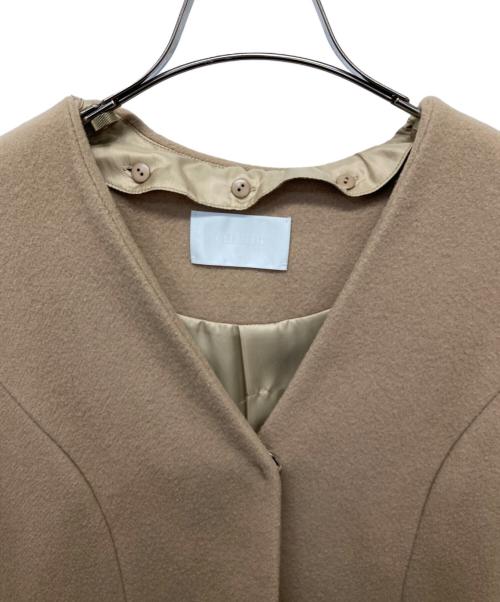 CELFORD（セルフォード）CELFORD (セルフォード) ケープ付ドレスコート ベージュ サイズ:36の古着・服飾アイテム