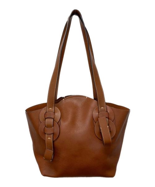 Chloe（クロエ）Chloe (クロエ) ダリル トートバッグ ブラウンの古着・服飾アイテム