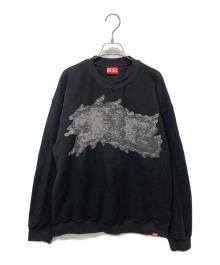 DIESEL（ディーゼル）の古着「グラフィティープリントスウェット」｜ブラック