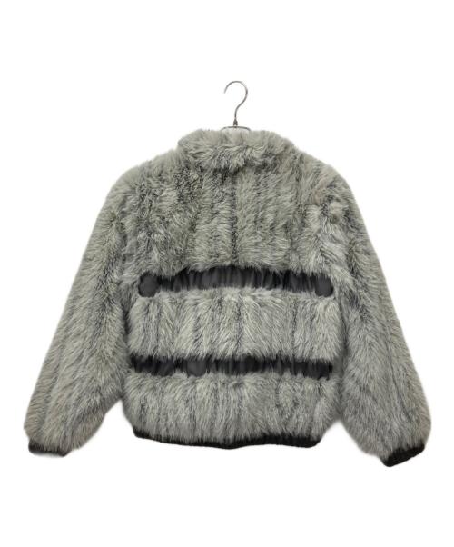LAGUA GEM（ラグアジェム）LAGUA GEM (ラグアジェム) POMPOM FAUXファージャケット グレー サイズ:F 未使用品の古着・服飾アイテム