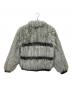 LAGUA GEM (ラグアジェム) POMPOM FAUXファージャケット グレー サイズ:F 未使用品：14000円