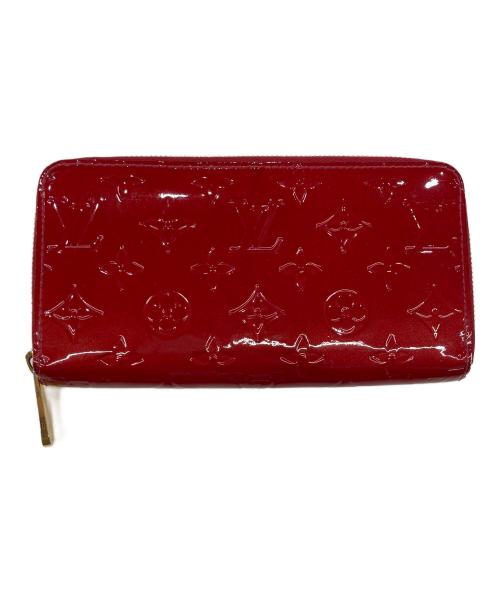 LOUIS VUITTON（ルイ ヴィトン）LOUIS VUITTON (ルイ ヴィトン) ヴェルニ ジッピーウォレット レッドの古着・服飾アイテム
