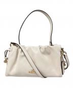 COACHコーチ）の古着「フェイショルダーバッグ・ルーシング」｜ホワイト