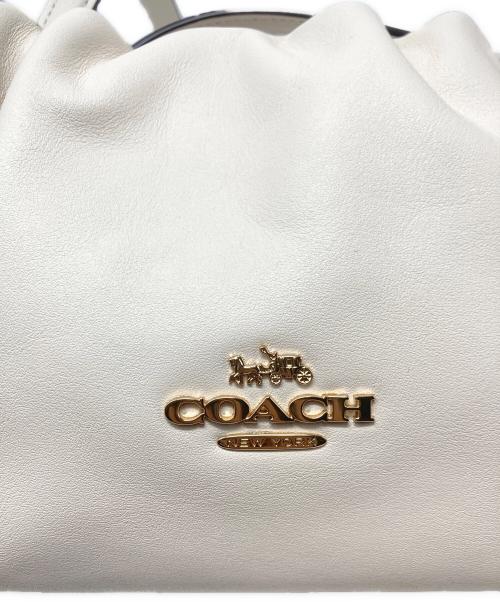 COACH（コーチ）COACH (コーチ) フェイショルダーバッグ・ルーシング ホワイトの古着・服飾アイテム