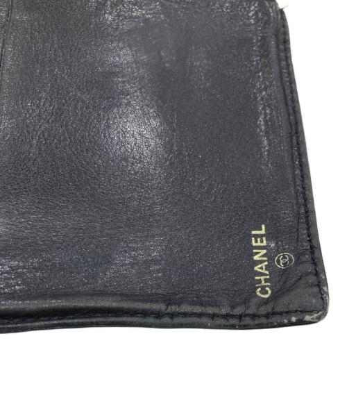 CHANEL（シャネル）CHANEL (シャネル) ココマーク2つ折り財布 ブラックの古着・服飾アイテム
