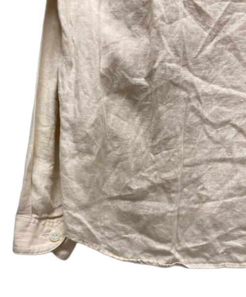 DANTON（ダントン）DANTON (ダントン) LINEN CLOTH BAND COLLAR L/S SHIRT/リネンバンドカラーシャツ ベージュ サイズ:34の古着・服飾アイテム