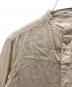 中古・古着 DANTON (ダントン) LINEN CLOTH BAND COLLAR L/S SHIRT/リネンバンドカラーシャツ ベージュ サイズ:34：6000円