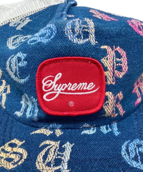 SUPREME（シュプリーム）SUPREME (シュプリーム) Gradient Jacquard Mwsh Back 5-Panel Cap インディゴの古着・服飾アイテム