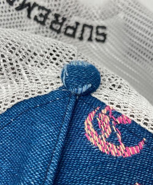 SUPREME（シュプリーム）SUPREME (シュプリーム) Gradient Jacquard Mwsh Back 5-Panel Cap インディゴの古着・服飾アイテム