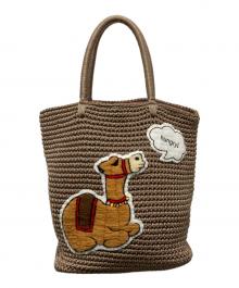 LUDLOW（ラドロー）の古着「アニマルコードバッグ/ハンドバッグ」｜ベージュ