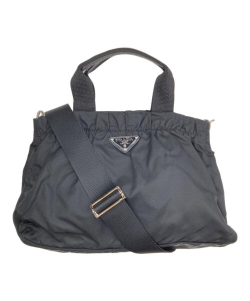 PRADA（プラダ）PRADA (プラダ) 2WAYショルダーバッグ ブラックの古着・服飾アイテム
