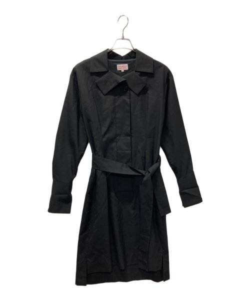 Vivienne Westwood RED LABEL（ヴィヴィアンウエストウッドレッドレーベル）Vivienne Westwood RED LABEL (ヴィヴィアンウエストウッドレッドレーベル) ベルテッドデザインワンピース ブラック サイズ:3の古着・服飾アイテム
