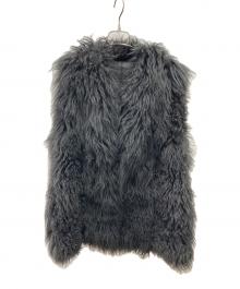 DESIGNWORKS（デザインワークス）の古着「Fファーベスト」｜ブラック