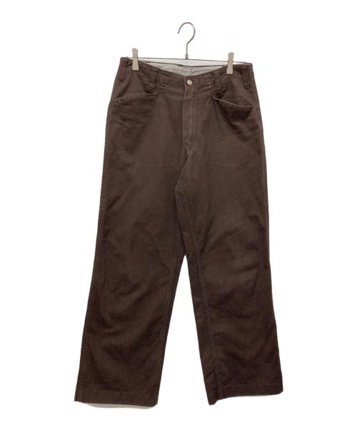 TENDERLOIN（テンダーロイン）TENDERLOIN (テンダーロイン) ワークパンツ ブラウン サイズ:XSの古着・服飾アイテム