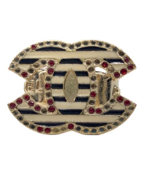 CHANEL（シャネル）CHANEL (シャネル) ボーダーココマークリング サイズ:12号の古着・服飾アイテム