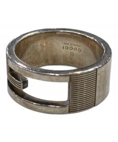 中古・古着通販】GUCCI (グッチ) カットアウトGリング シルバー サイズ 