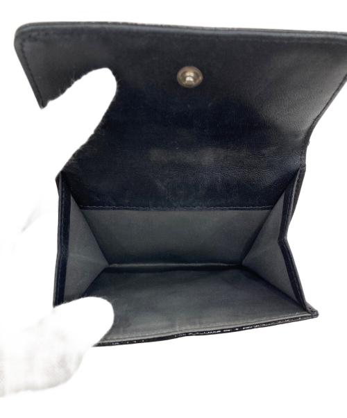 CHANEL（シャネル）CHANEL (シャネル) アイコンラインエナメル3つ折り財布 ブラックの古着・服飾アイテム