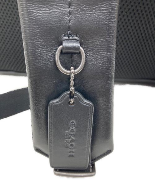 COACH（コーチ）COACH (コーチ) シグネチャーレザーリュック ネイビーの古着・服飾アイテム