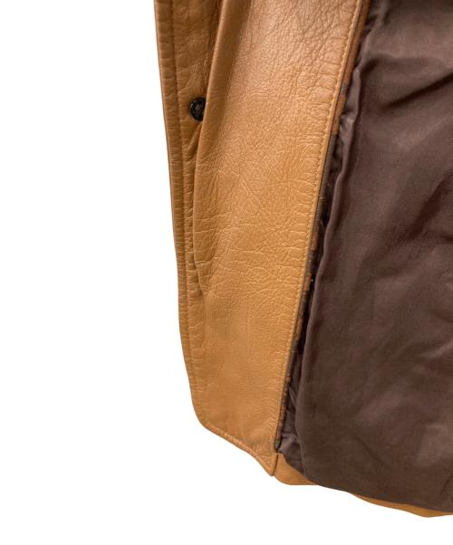 GAULTIER HOMME objet（ゴルチエオムオブジェ）GAULTIER HOMME objet (ゴルチエオムオブジェ) ラムレザー3Bテーラードジャケット ブラウン サイズ:SIZE 46の古着・服飾アイテム