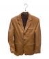 GAULTIER HOMME objet（ゴルチエオムオブジェ）の古着「ラムレザー3Bテーラードジャケット」｜ブラウン