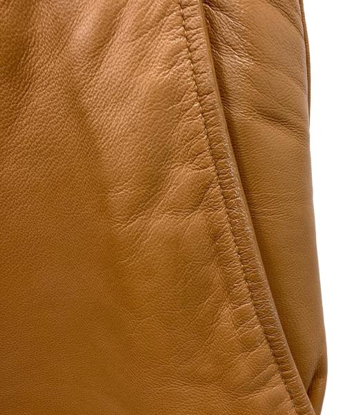 GAULTIER HOMME objet（ゴルチエオムオブジェ）GAULTIER HOMME objet (ゴルチエオムオブジェ) ラムレザーストレートパンツ ブラウン サイズ:73の古着・服飾アイテム