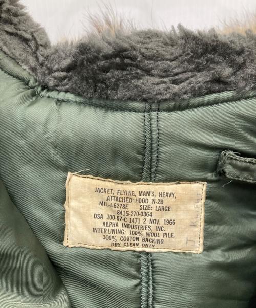 US ARMY（ユーエスアーミー）US ARMY (ユーエスアーミー) 60’sN-2Bジャケット グリーン サイズ:Lの古着・服飾アイテム