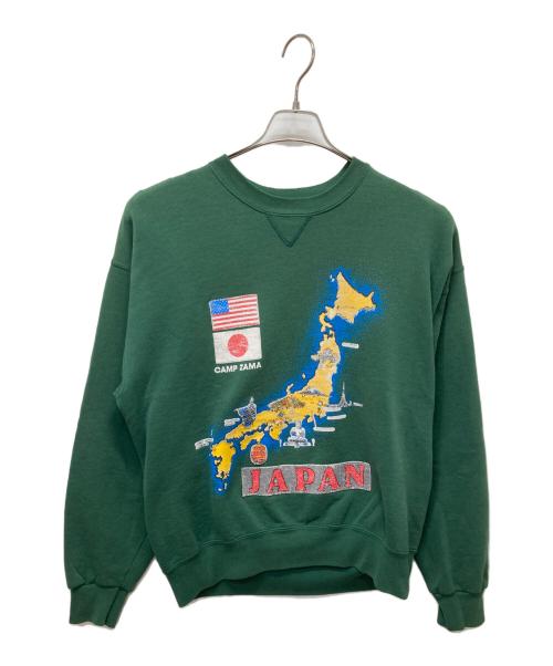 SOFFE（ソフィー）SOFFE (ソフィー) 90’sスーベニアプリントスウェット グリーン サイズ:Lの古着・服飾アイテム