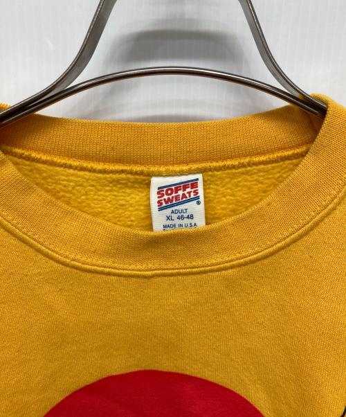 SOFFE（ソフィー）SOFFE (ソフィー) 80’sスーベニアプリントスウェット イエロー サイズ:XLの古着・服飾アイテム