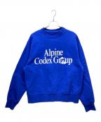 GOLDWINゴールドウイン）の古着「Alpine Codex Group Crew Neck Sweat」｜ブルー