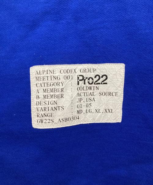 GOLDWIN（ゴールドウイン）GOLDWIN (ゴールドウイン) Alpine Codex Group Crew Neck Sweat ブルー サイズ:Lの古着・服飾アイテム
