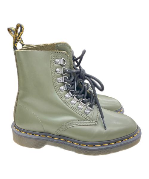 Dr.Martens（ドクターマーチン）Dr.Martens (ドクターマーチン) 1460 PASCAL VERSO/8ホールブーツ グリーン サイズ:23.5cmの古着・服飾アイテム