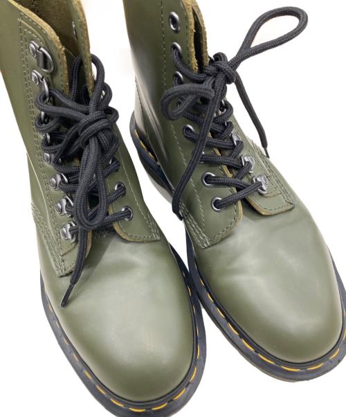 Dr.Martens（ドクターマーチン）Dr.Martens (ドクターマーチン) 1460 PASCAL VERSO/8ホールブーツ グリーン サイズ:23.5cmの古着・服飾アイテム