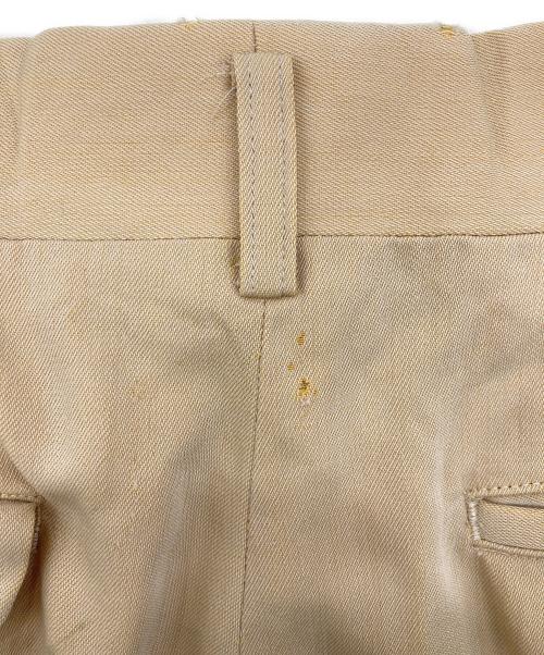 COMME des GARCONS HOMME（コムデギャルソン オム）COMME des GARCONS HOMME (コムデギャルソン オム) ウールギャバジンスラックス ベージュ サイズ:Mの古着・服飾アイテム