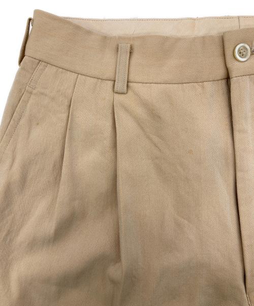 COMME des GARCONS HOMME（コムデギャルソン オム）COMME des GARCONS HOMME (コムデギャルソン オム) ウールギャバジンスラックス ベージュ サイズ:Mの古着・服飾アイテム