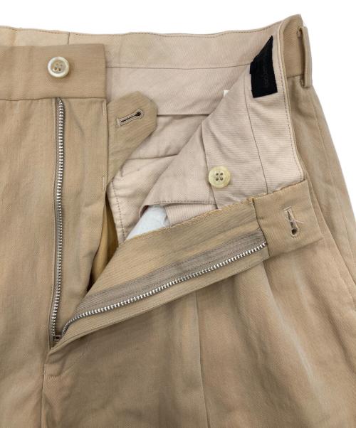COMME des GARCONS HOMME（コムデギャルソン オム）COMME des GARCONS HOMME (コムデギャルソン オム) ウールギャバジンスラックス ベージュ サイズ:Mの古着・服飾アイテム