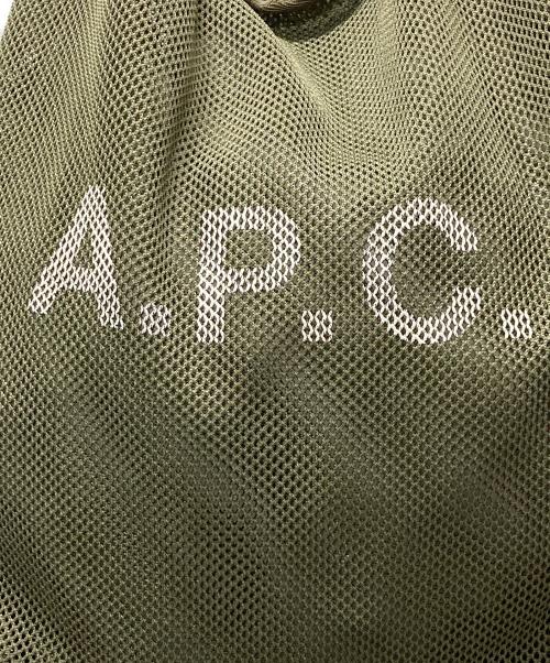 A.P.C.（アーペーセー）A.P.C. (アーペーセー) メッシュトートバッグ グリーンの古着・服飾アイテム