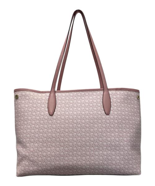 Kate Spade（ケイトスペード）Kate Spade (ケイトスペード) スペードリンクモノグラムトートバッグ ピンクの古着・服飾アイテム