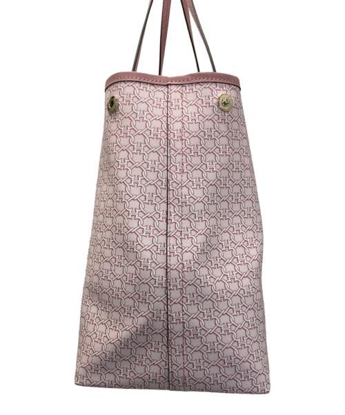 Kate Spade（ケイトスペード）Kate Spade (ケイトスペード) スペードリンクモノグラムトートバッグ ピンクの古着・服飾アイテム