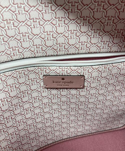 Kate Spade（ケイトスペード）Kate Spade (ケイトスペード) スペードリンクモノグラムトートバッグ ピンクの古着・服飾アイテム