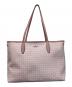 Kate Spade（ケイトスペード）の古着「スペードリンクモノグラムトートバッグ」｜ピンク