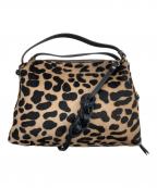 GIANNI CHIARINIジャンニ キアリーニ）の古着「レオパードハラコショルダーバッグ」｜ブラウン