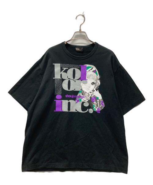 KOLOR（カラー）KOLOR (カラー) 度詰め天竺TEE ブラック サイズ:3の古着・服飾アイテム