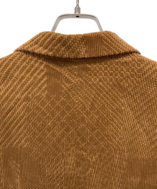 mina perhonen（ミナ ペルホネン）mina perhonen (ミナ ペルホネン) land puzzle コーデュロイテーラードジャケット ブラウン サイズ:Mの古着・服飾アイテム