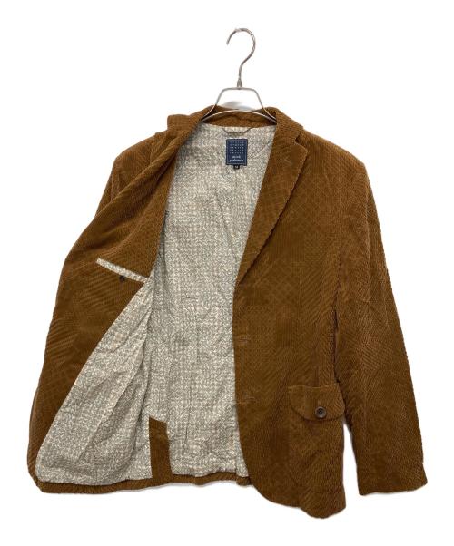 mina perhonen（ミナ ペルホネン）mina perhonen (ミナ ペルホネン) land puzzle コーデュロイテーラードジャケット ブラウン サイズ:Mの古着・服飾アイテム