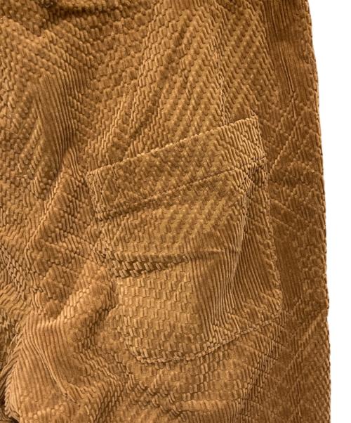 mina perhonen（ミナ ペルホネン）mina perhonen (ミナ ペルホネン) land puzzle コーデュロイパンツ ブラウン サイズ:Sの古着・服飾アイテム