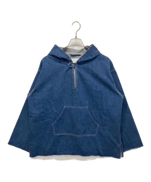 Whim Gazette（ウィムガゼット）Whim Gazette (ウィムガゼット) デニムフ―ディー インディゴ サイズ:Fの古着・服飾アイテム